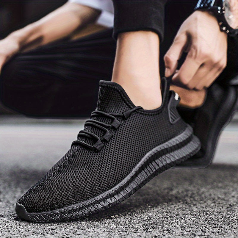 Men's Fashion Trendy Knit Breathable Lightweight Casual Sneakers for Sports
