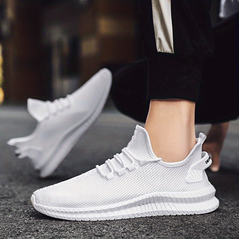 Men's Fashion Trendy Knit Breathable Lightweight Casual Sneakers for Sports